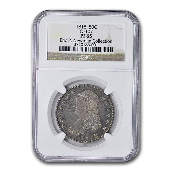 1818 Capped Bust Half Dollar PF-65 NGC (O-107) 1818 Capped Bust Half Dollar PF-65 NGC (O-107)